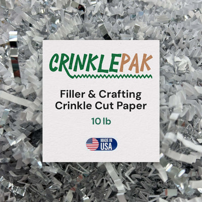 10LB Premium White Silver Crinkle Paper by CrinklePak - main product image for Resin Society