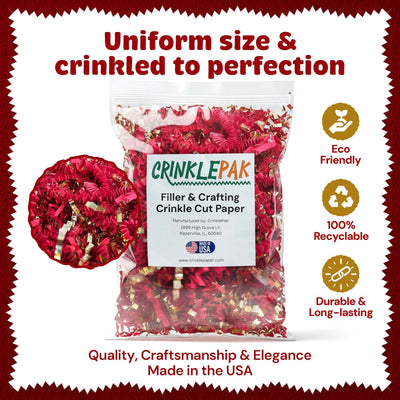 10lb Red Gold Metallic Crinkle Paper by CrinklePak - product image 4 for Resin Society