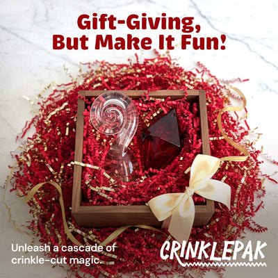 10lb Red Gold Metallic Crinkle Paper by CrinklePak - product image 5 for Resin Society