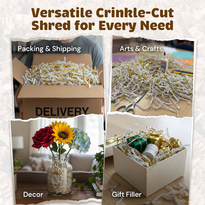 10lb White Gold Premium Crinkle Paper by CrinklePak - product image 7 for Resin Society