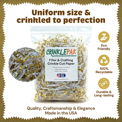 10lb White Gold Premium Crinkle Paper by CrinklePak - product image 6 for Resin Society