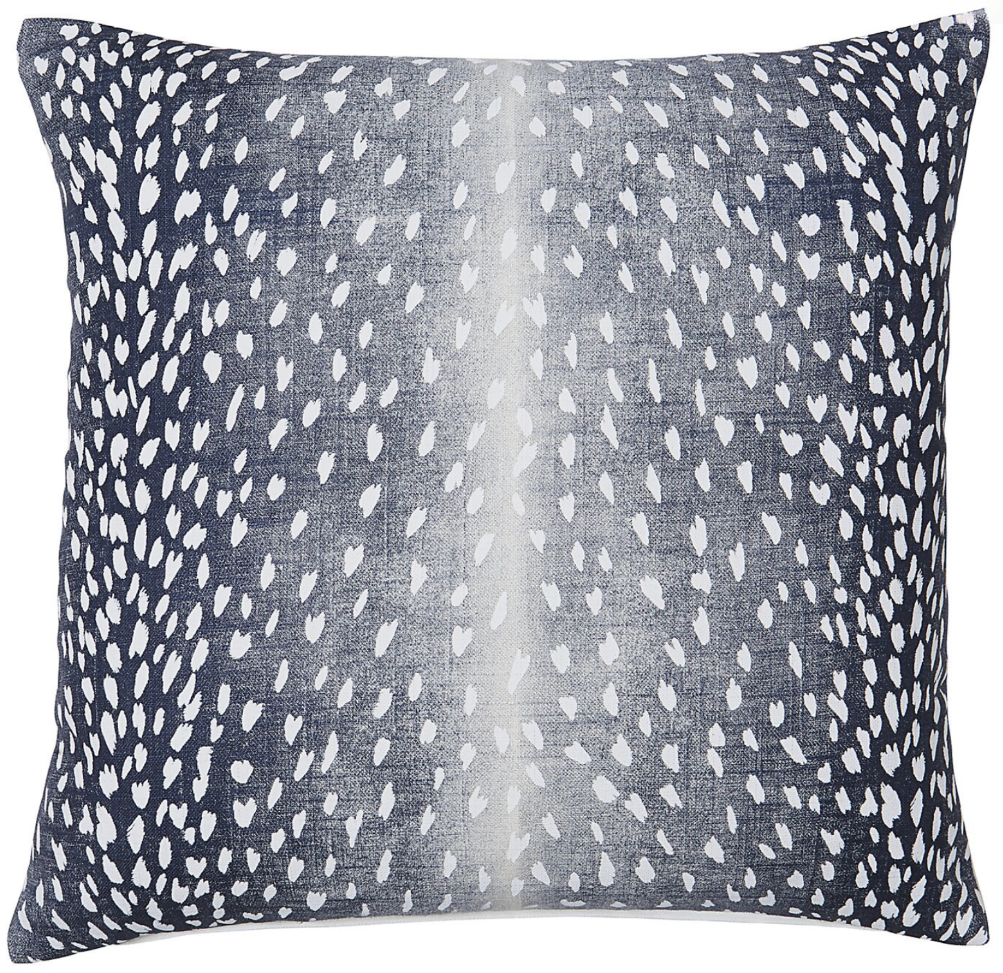 Antelope Pillow Cover in Navy Blue front and back views