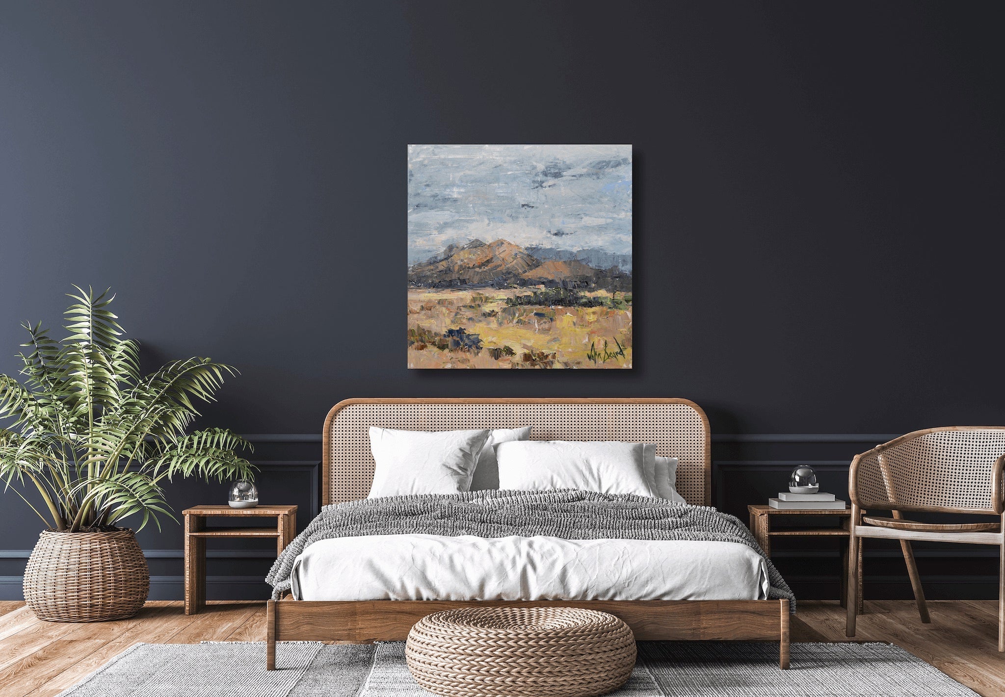 A New Day Has Dawned Artist Canvas Enhanced Print (30x30 Brown Frame) by John Beard Collection - product image 3 for Resin Society