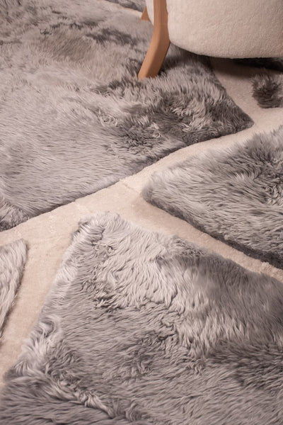 ARMOR High - Low Sheepskin Rug – Sculpted Texture in Custom Sizes by Homelosophy