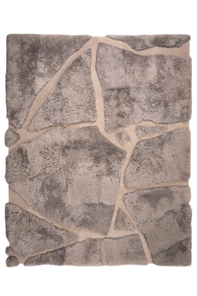 ARMOR High - Low Sheepskin Rug – Sculpted Texture in Custom Sizes by Homelosophy
