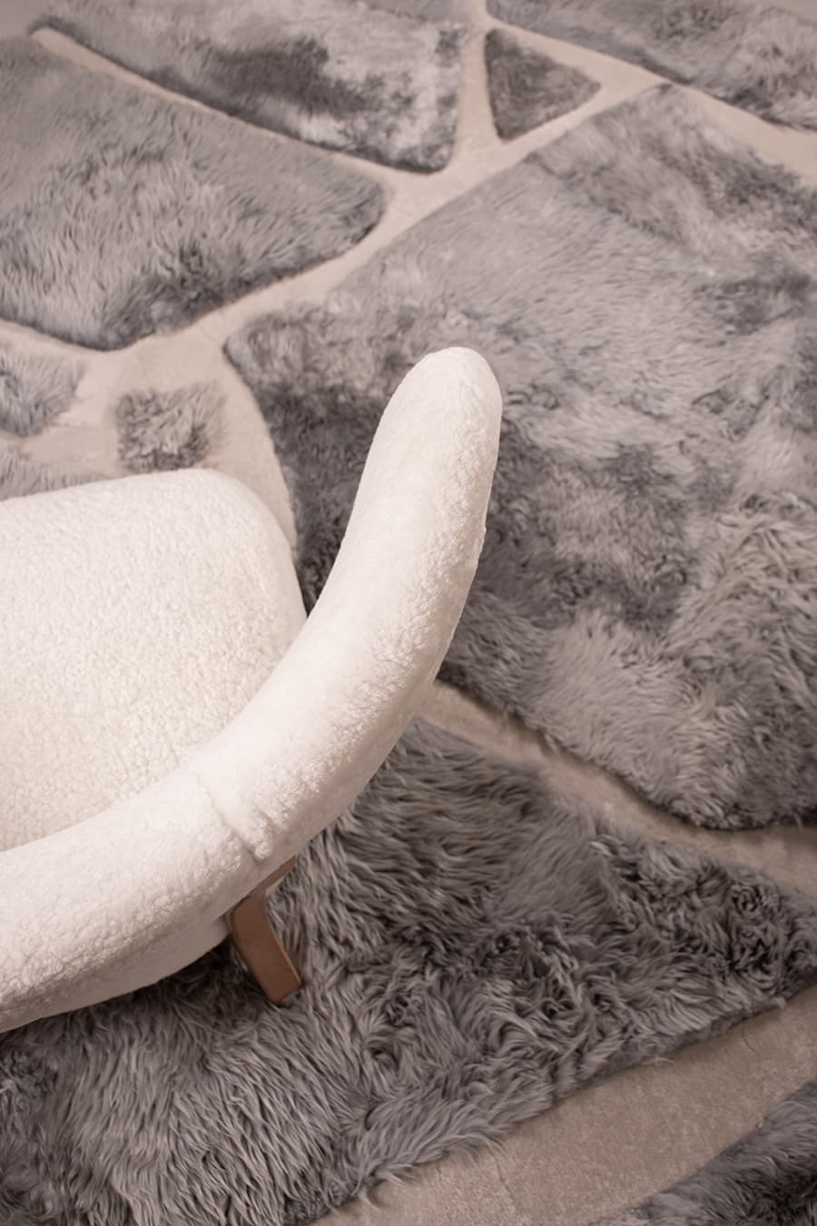 ARMOR High - Low Sheepskin Rug – Sculpted Texture in Custom Sizes by Homelosophy