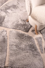 ARMOR High - Low Sheepskin Rug – Sculpted Texture in Custom Sizes by Homelosophy