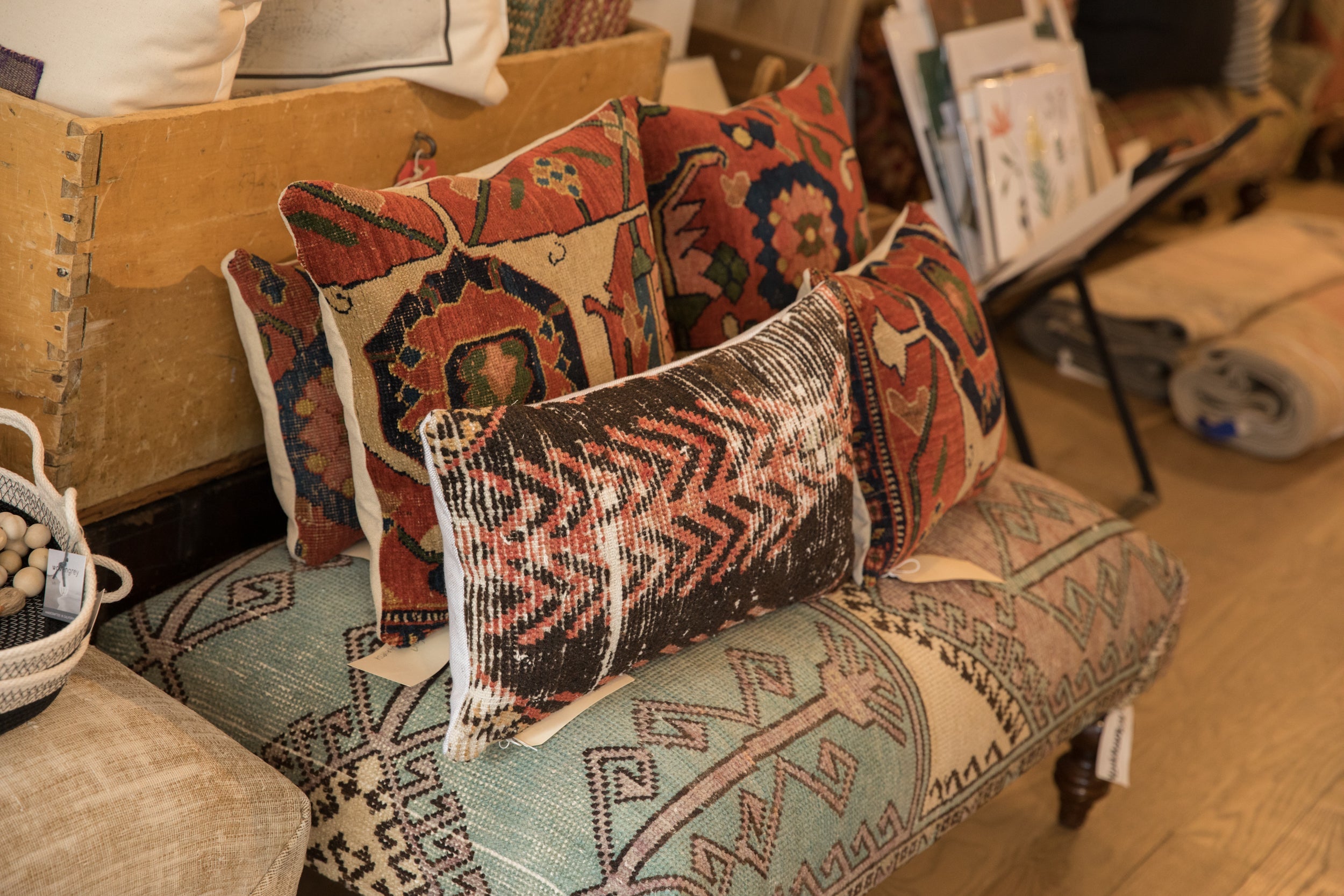 Vintage Rug Fragment Pillow