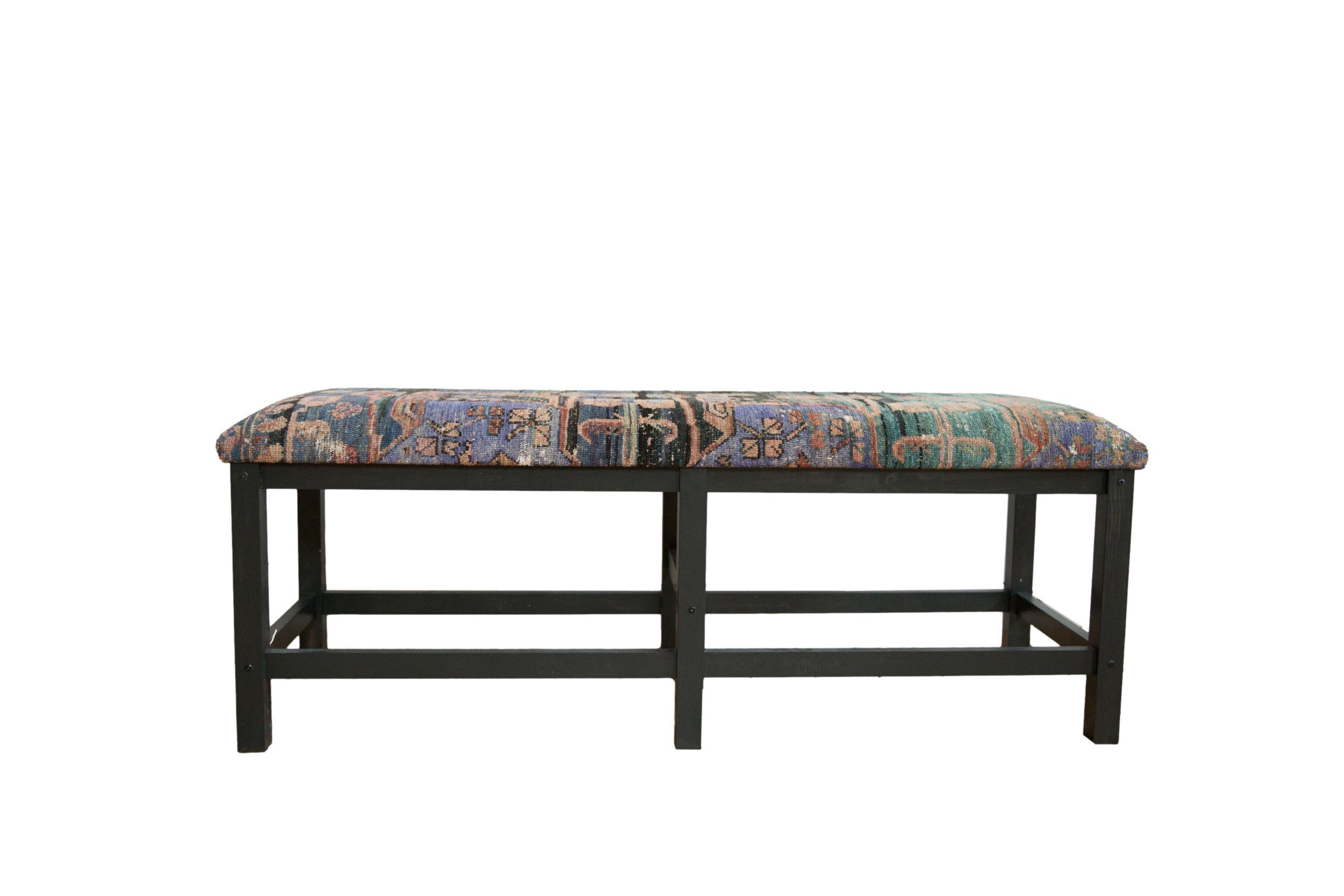 Reclaimed Vintage Turkish Rug Bench by Old New House® - main product image for Resin Society