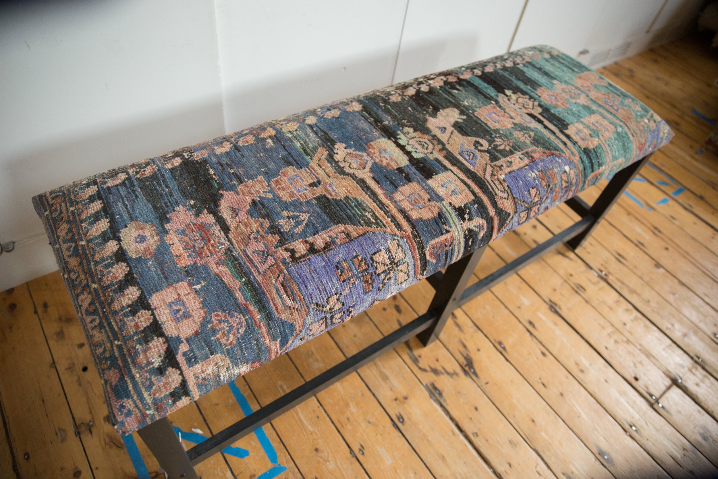 Reclaimed Vintage Turkish Rug Bench by Old New House® - product image 2 for Resin Society