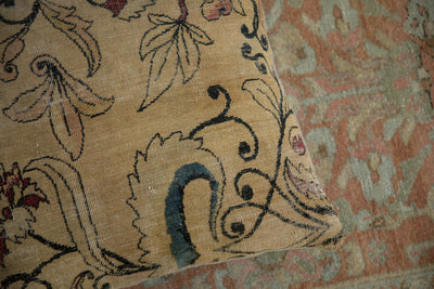 RESERVED Antique Kerman Rug Fragment Pillow