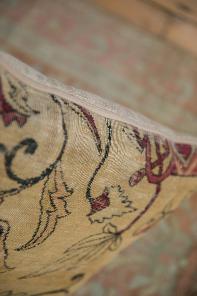 RESERVED Antique Kerman Rug Fragment Pillow