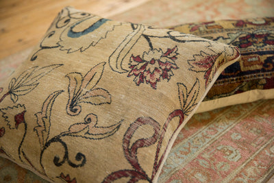 RESERVED Antique Kerman Rug Fragment Pillow