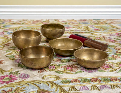 Antique Cup Set – F# Major Pentatonic Scale – AS15842 by Bodhisattva Trading Company - main product image for Resin Society