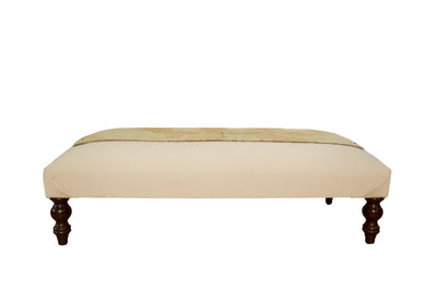 Handmade Canvas Changeable Rug Fragment Ottoman Coffee Table by Old New House® - product image 3 for Resin Society