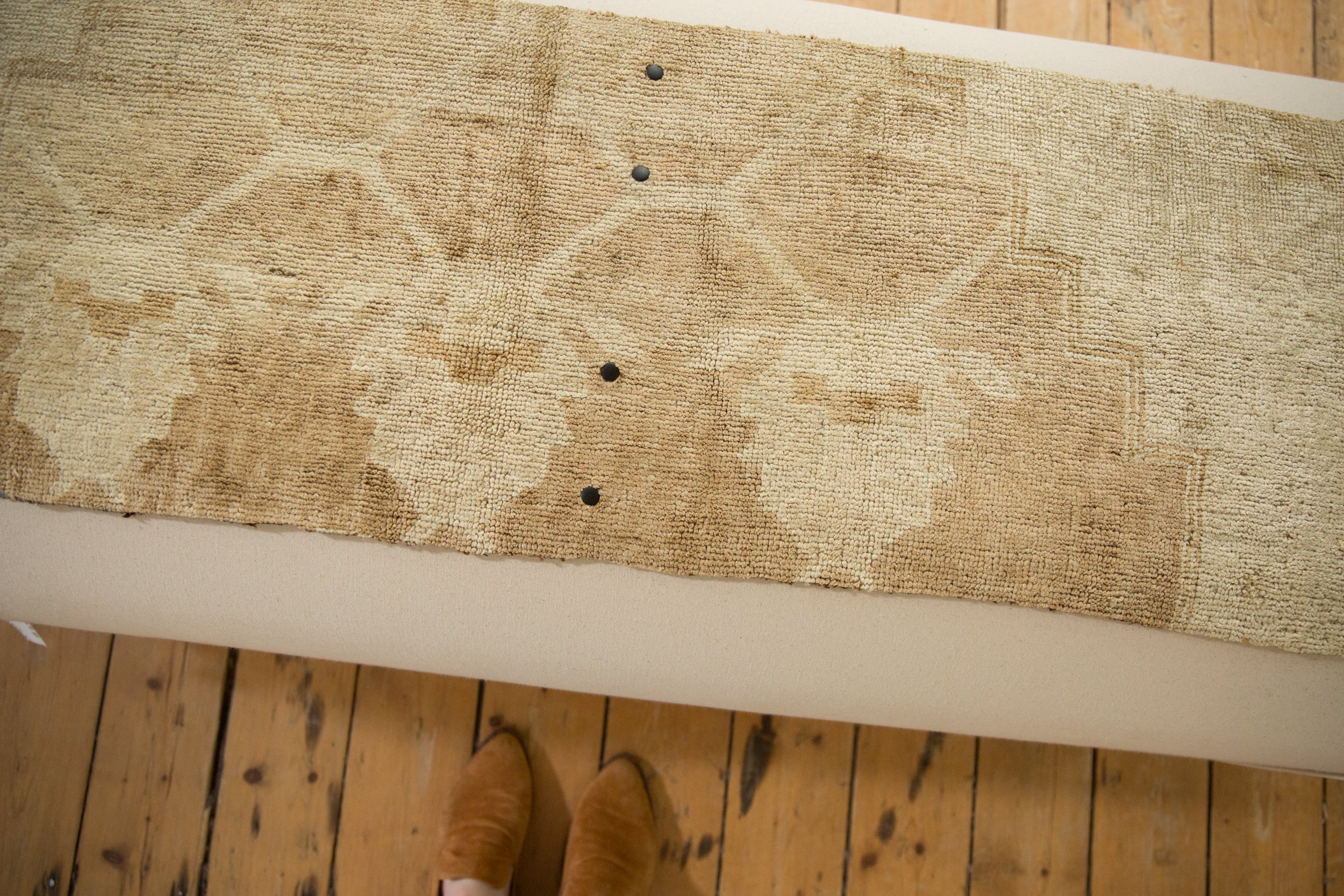 Handmade Canvas Changeable Rug Fragment Ottoman Coffee Table by Old New House® - product image 5 for Resin Society