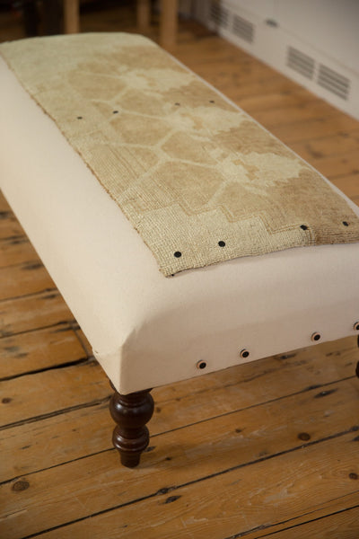 Handmade Canvas Changeable Rug Fragment Ottoman Coffee Table by Old New House® - product image 10 for Resin Society