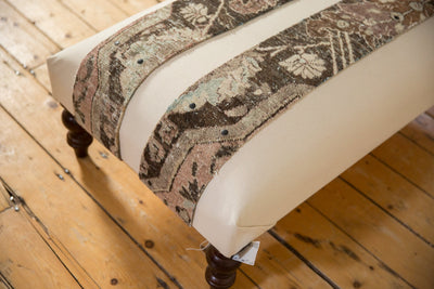 Handmade Canvas Changeable Rug Fragment Ottoman Coffee Table by Old New House® - product image 15 for Resin Society