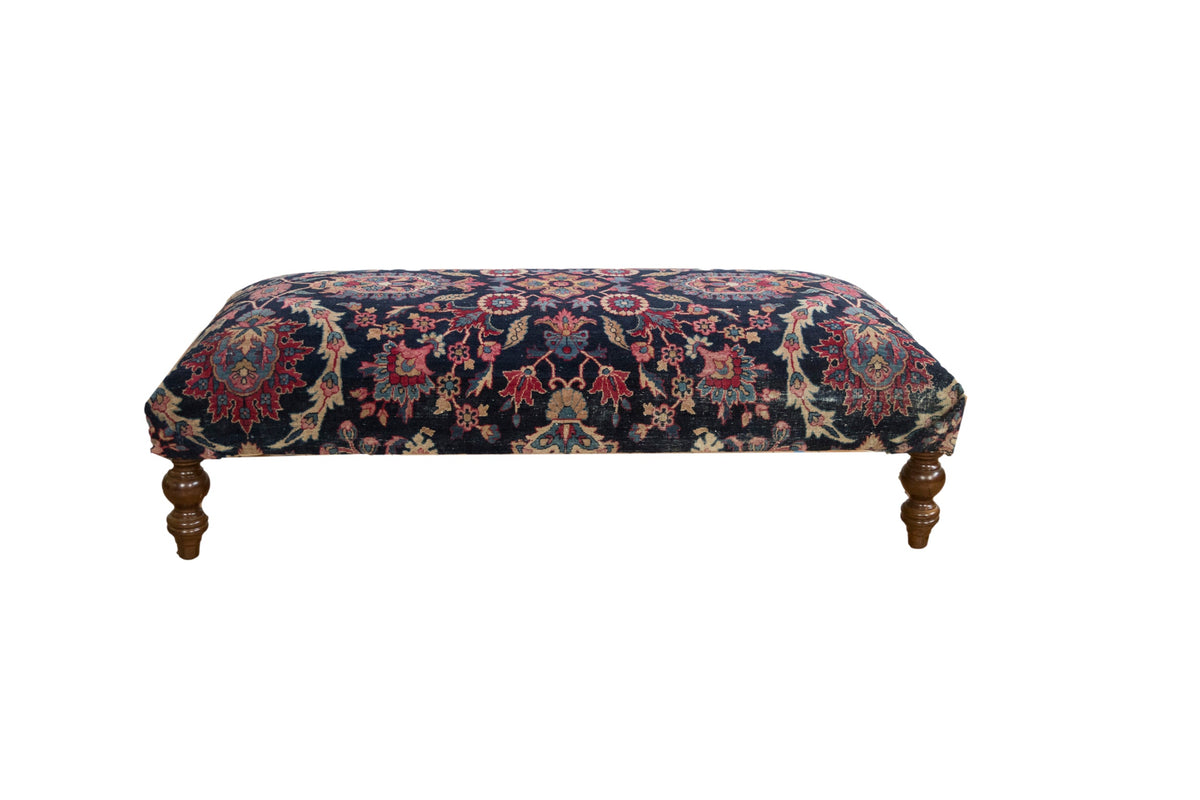 Vintage Persian Rug Ottoman Coffee Table by Old New House® - main product image for Resin Society