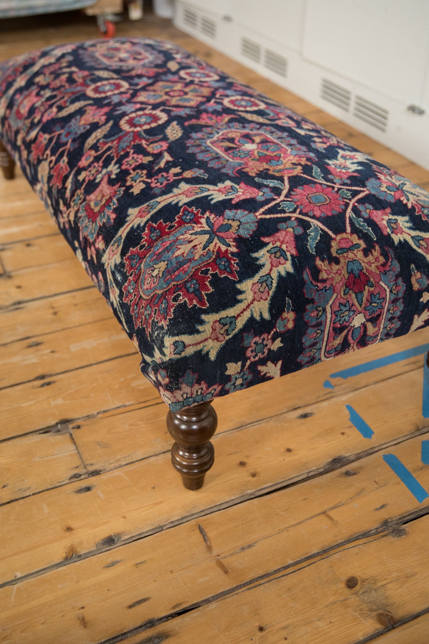 Vintage Persian Rug Ottoman Coffee Table by Old New House® - product image 3 for Resin Society