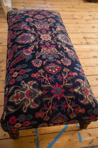 RESERVED Vintage Persian Rug Ottoman Coffee Table