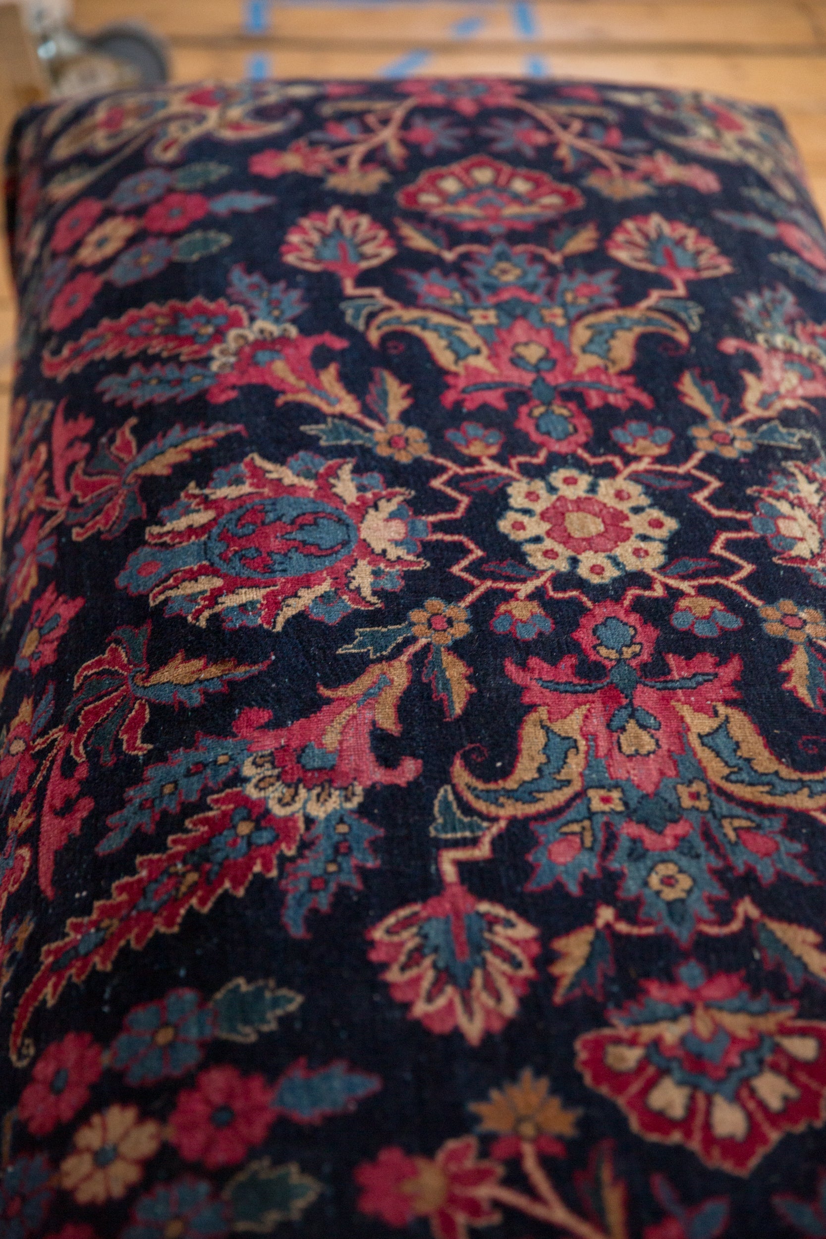 RESERVED Vintage Persian Rug Ottoman Coffee Table