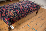 RESERVED Vintage Persian Rug Ottoman Coffee Table