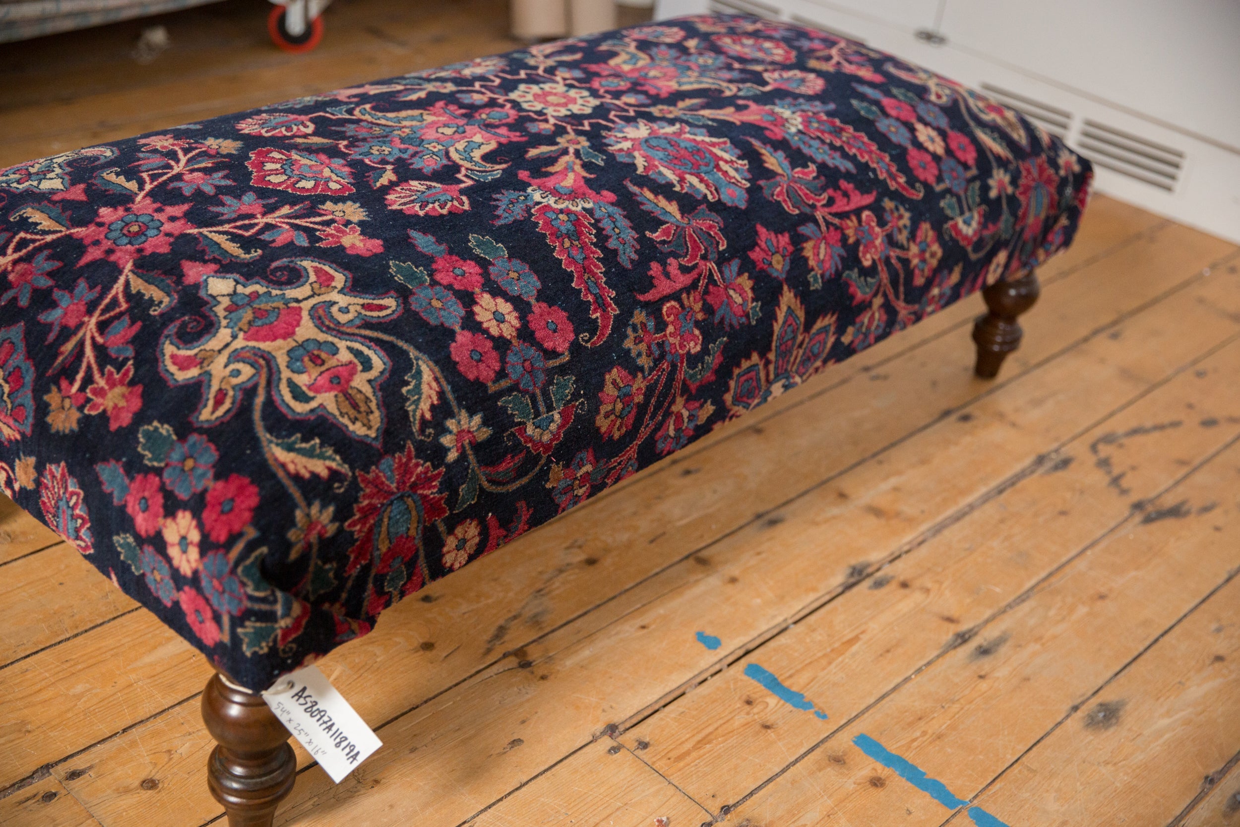 RESERVED Vintage Persian Rug Ottoman Coffee Table