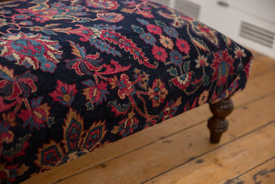 RESERVED Vintage Persian Rug Ottoman Coffee Table