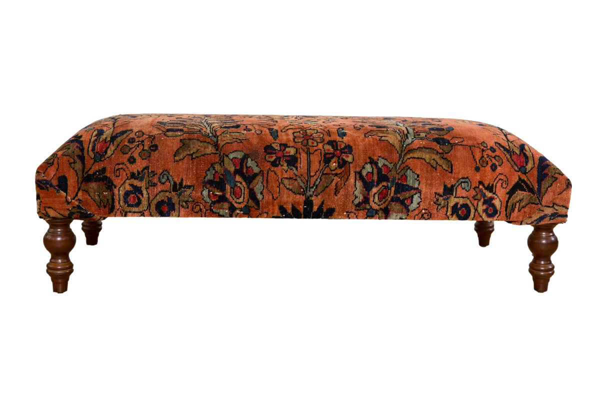 Vintage Persian Rug Ottoman Coffee Table by Old New House® - main product image for Resin Society