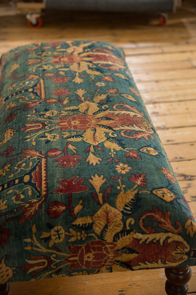 RESERVED Reclaimed Antique Persian Rug Ottoman Coffee Table
