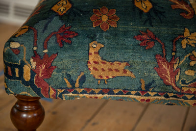RESERVED Reclaimed Antique Persian Rug Ottoman Coffee Table