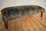 RESERVED Reclaimed Antique Persian Rug Ottoman Coffee Table