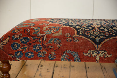 Reclaimed Antique Persian Rug Ottoman Coffee Table by Old New House® - product image 3 for Resin Society