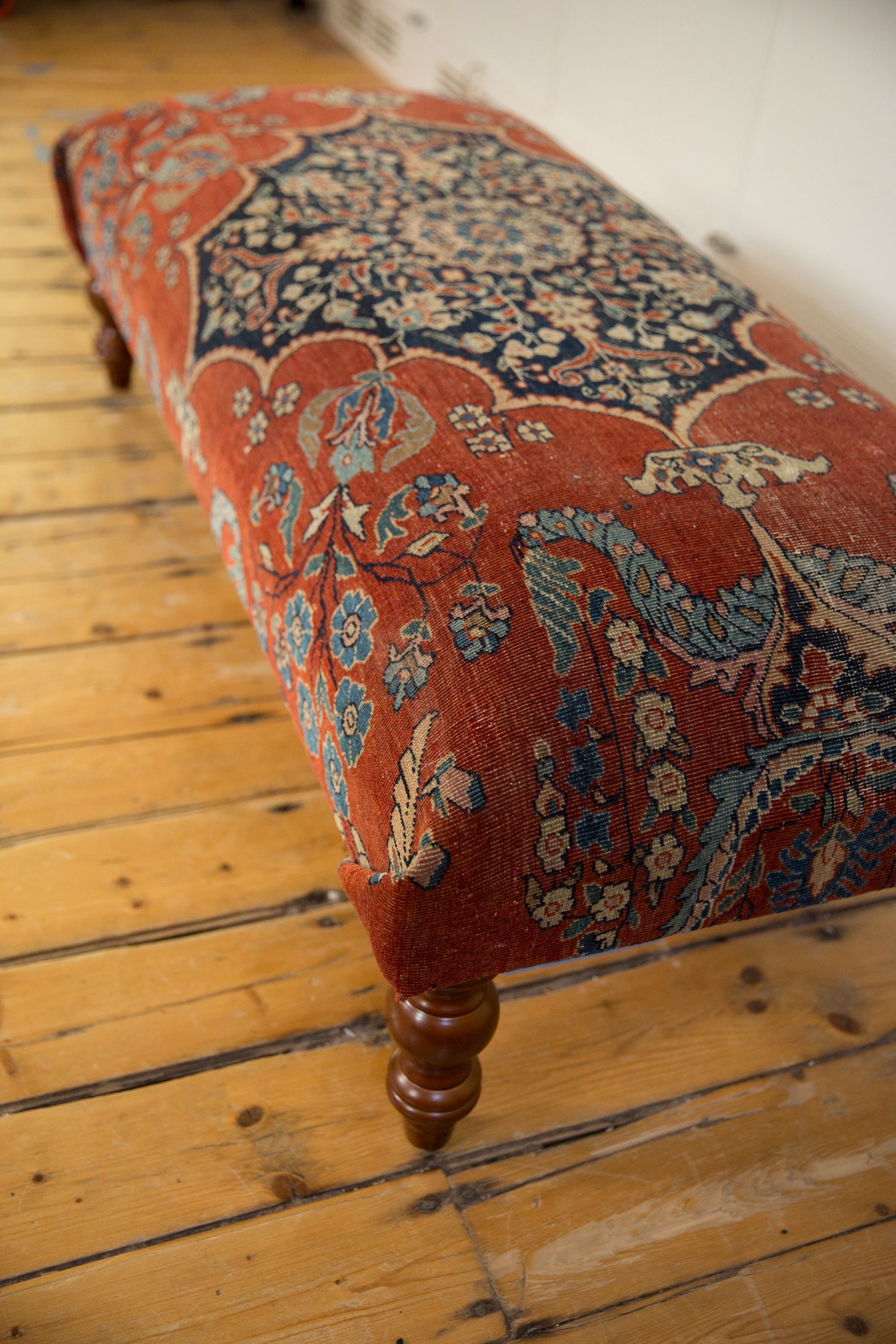 Reclaimed Antique Persian Rug Ottoman Coffee Table by Old New House® - product image 8 for Resin Society