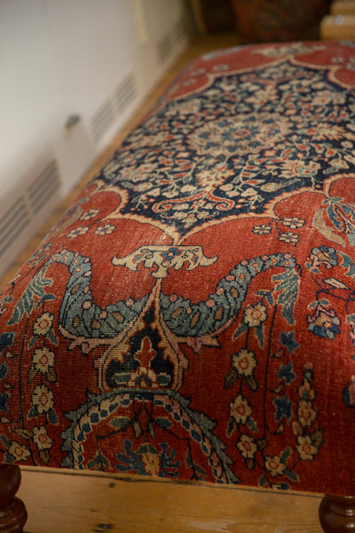 Reclaimed Antique Persian Rug Ottoman Coffee Table by Old New House® - product image 9 for Resin Society