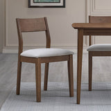 ACTU 59” Solid Wood Mid-Century Modern Dining Table Set for Small Spaces by ACTU FURNITURE - product image 4 for Resin Society
