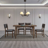 ACTU 58” Mid-Century Modern Dining Table Set for Small Spaces by ACTU FURNITURE - main product image for Resin Society
