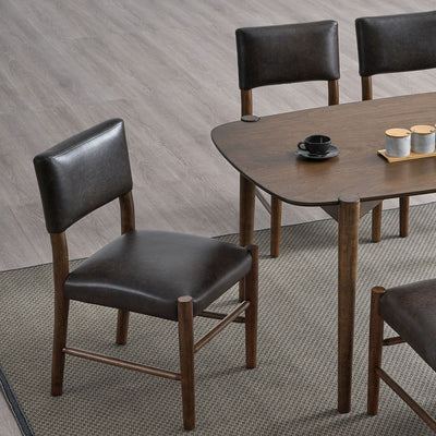 ACTU 58” Mid-Century Modern Dining Table Set for Small Spaces by ACTU FURNITURE - product image 3 for Resin Society
