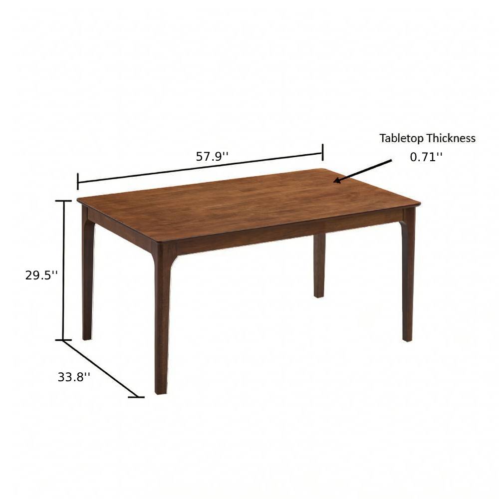 ACTU Farmhouse Dining Table Set with Upholstered Chairs for 4–6 by ACTU FURNITURE - product image 16 for Resin Society