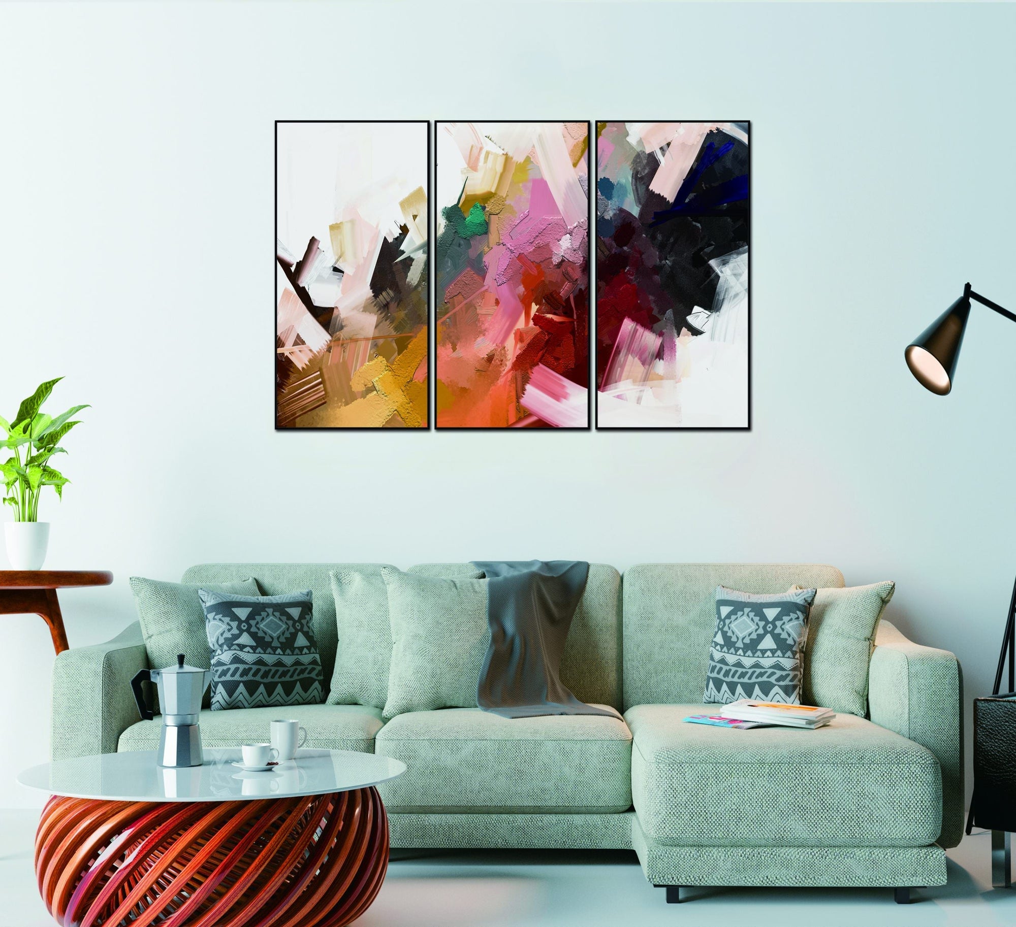 Luz 3-Piece Canvas detail image - Resin Society