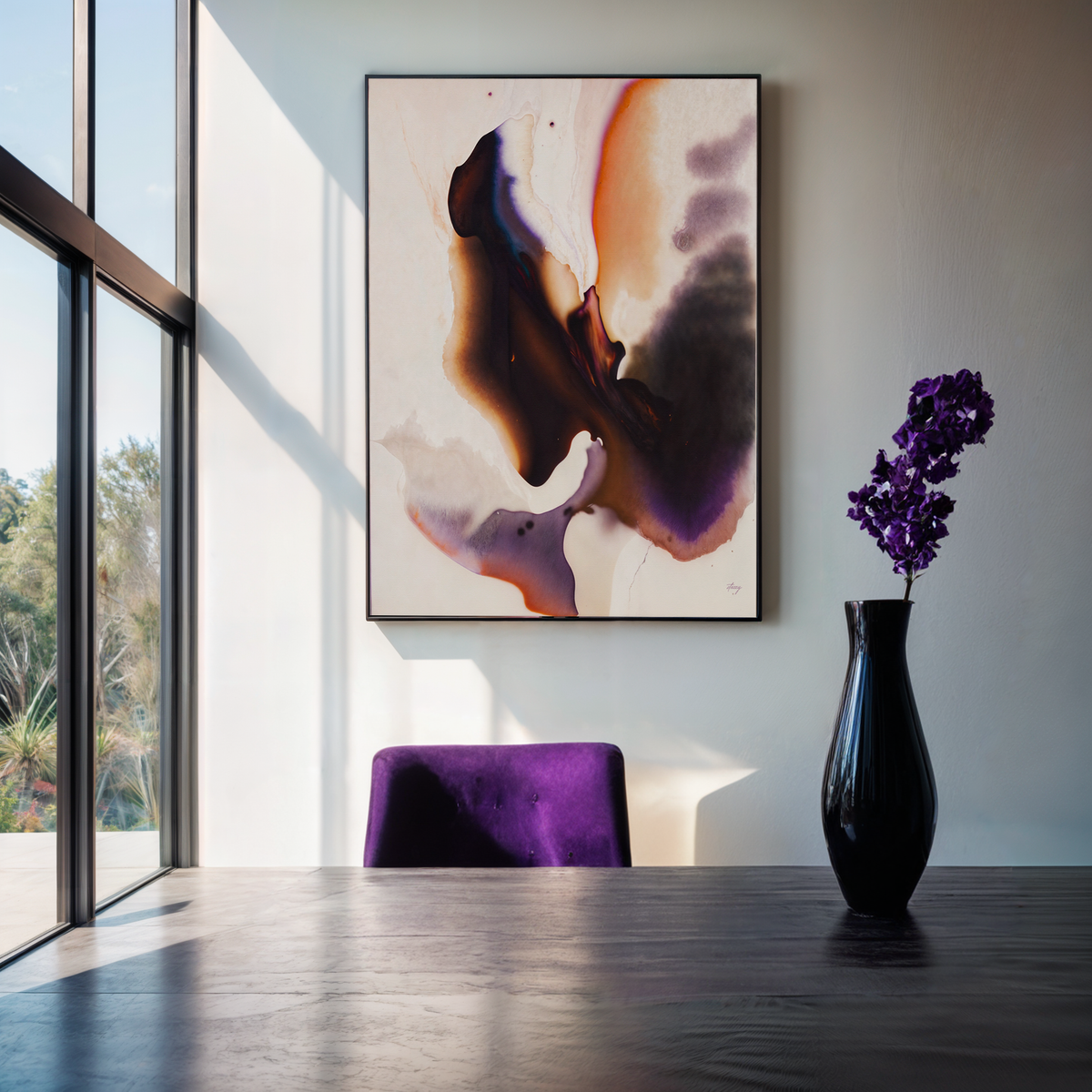 Canvas Print: "Velvet Bloom III" by Tailored Canvases - product image 2 for Resin Society