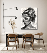 Abstract Girl Artist Enhanced Canvas Print by John Beard Collection - product image 3 for Resin Society