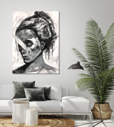 Abstract Girl Artist Enhanced Canvas Print by John Beard Collection - product image 2 for Resin Society
