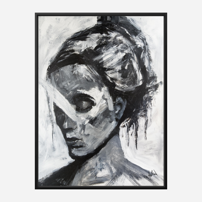 Abstract Girl Artist Enhanced Canvas Print by John Beard Collection - product image 6 for Resin Society
