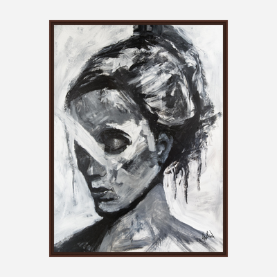 Abstract Girl Artist Enhanced Canvas Print by John Beard Collection - product image 4 for Resin Society