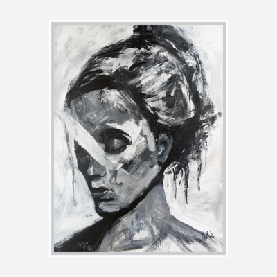 Abstract Girl Artist Enhanced Canvas Print by John Beard Collection - product image 5 for Resin Society