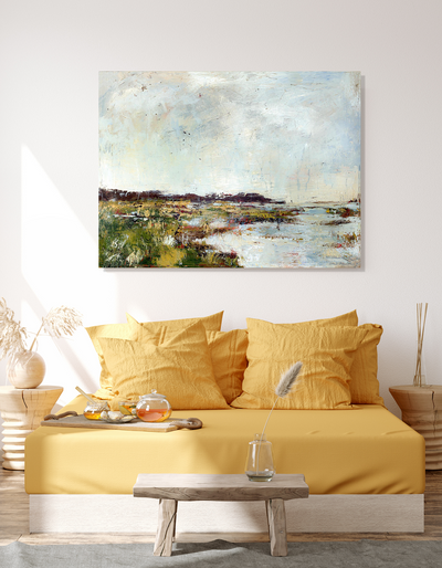 Abstract Marsh Artist Enhanced Canvas Print by John Beard Collection - product image 3 for Resin Society