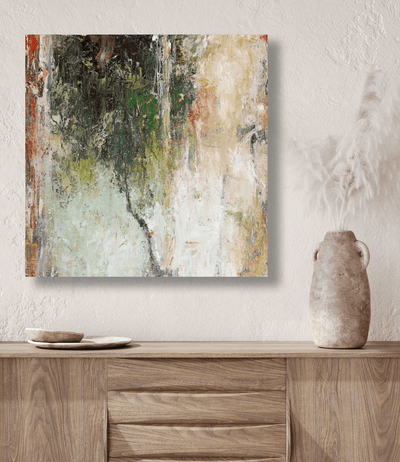 Abstract Tree 48x48 Artist Enhanced Canvas Print