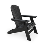 SoPoly St Simons Curved Back Adirondack Chair in multiple colors showing curved back and wide armrests